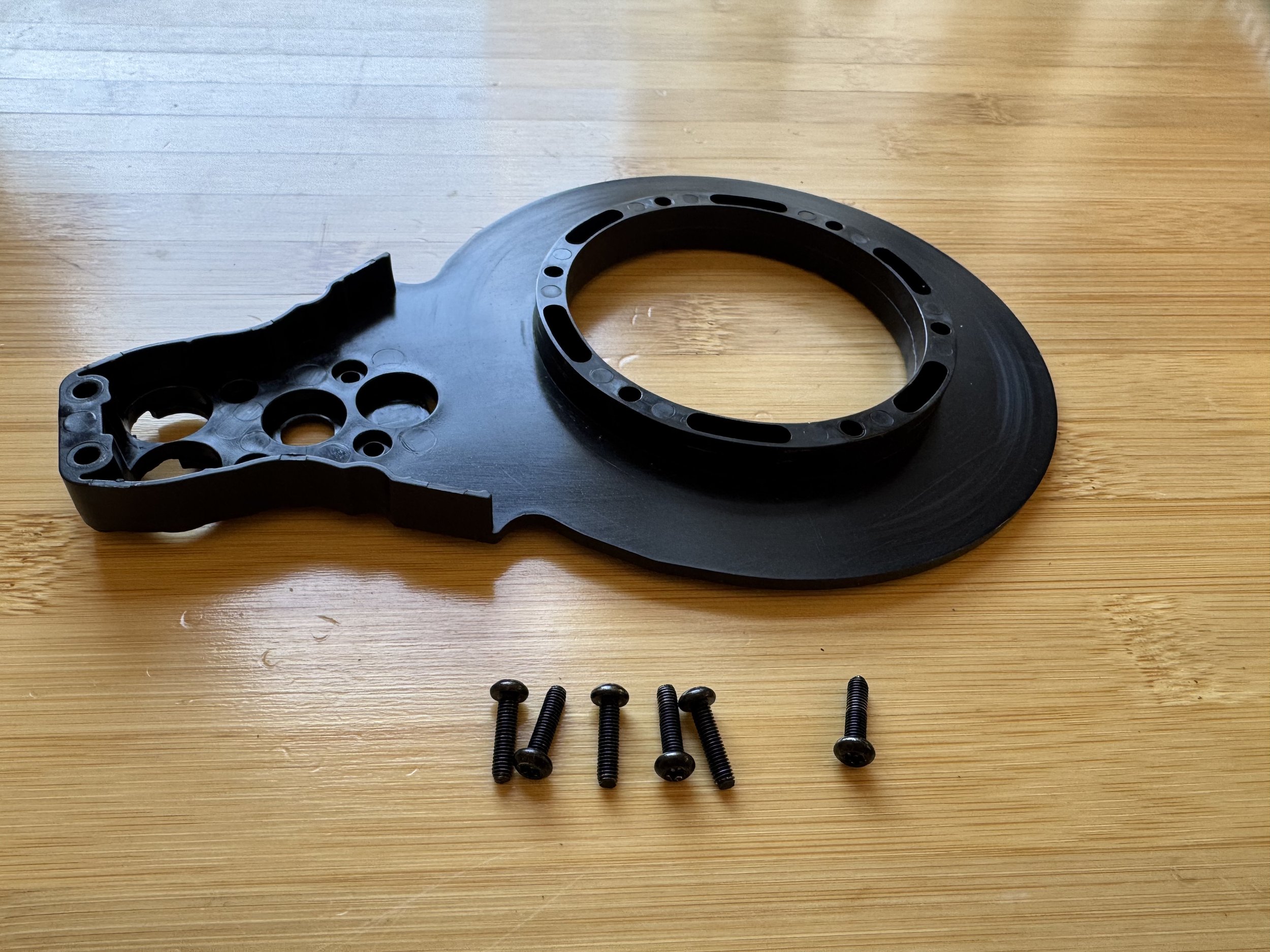 Installing six bolts into one arm half