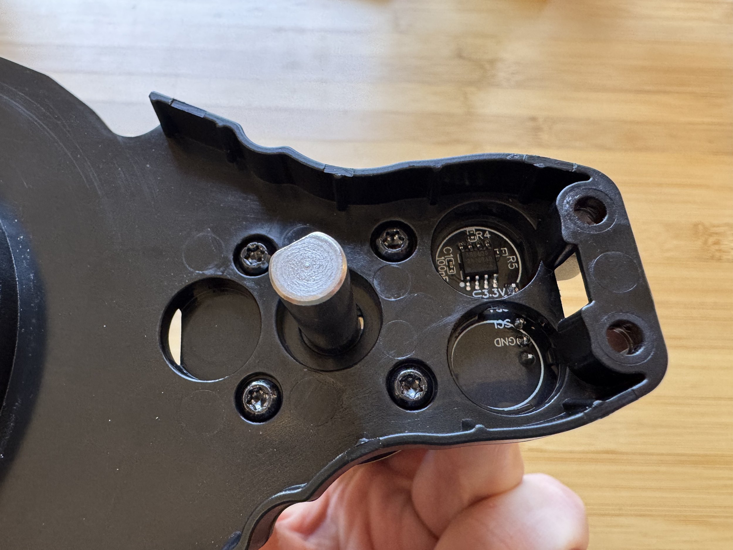 Bolting the drive motor into place