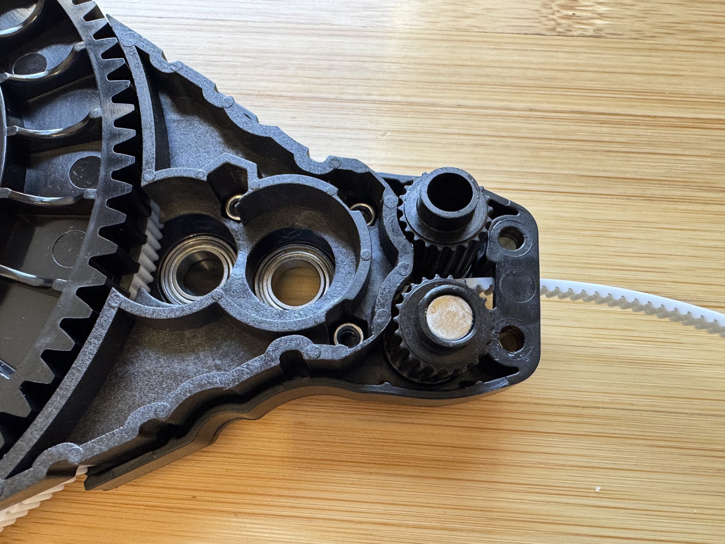 Inserting the two rollers