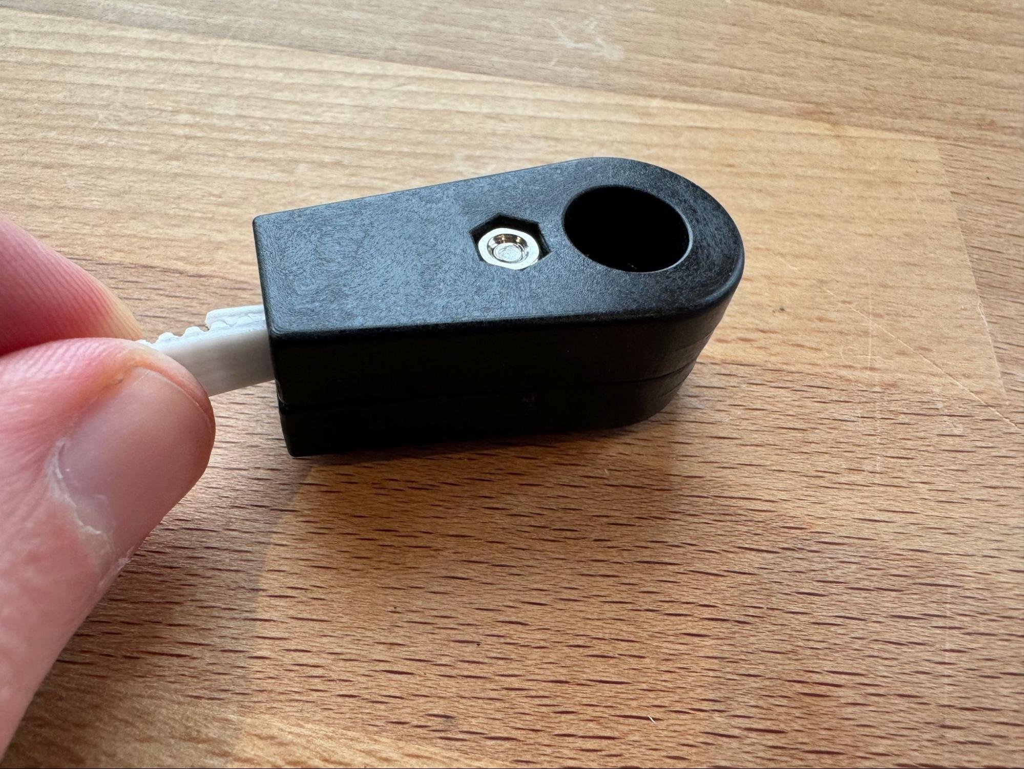 Securing with a bolt and non-lock nut