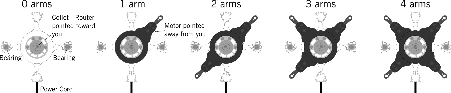 Correct arm assembly order