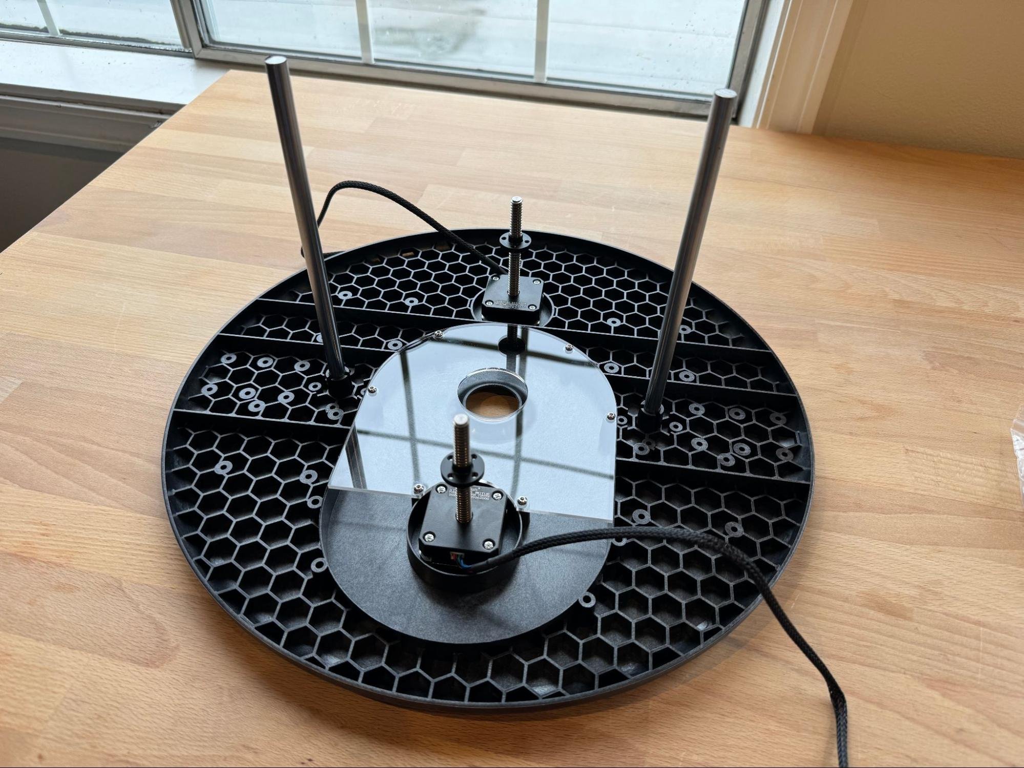 Inserting the linear rods