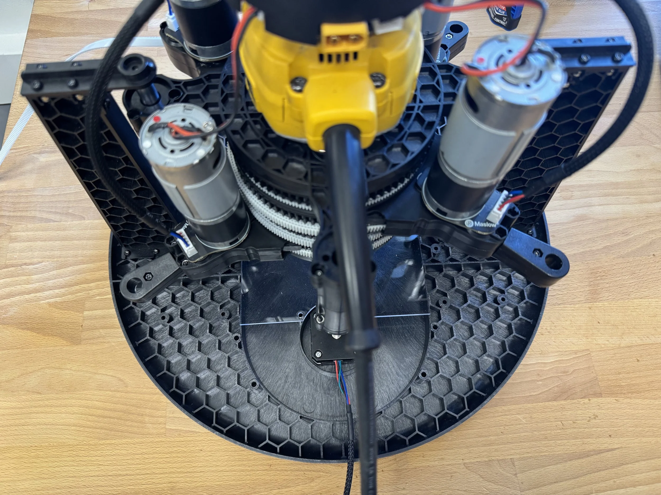 Placing the router assembly onto the sled