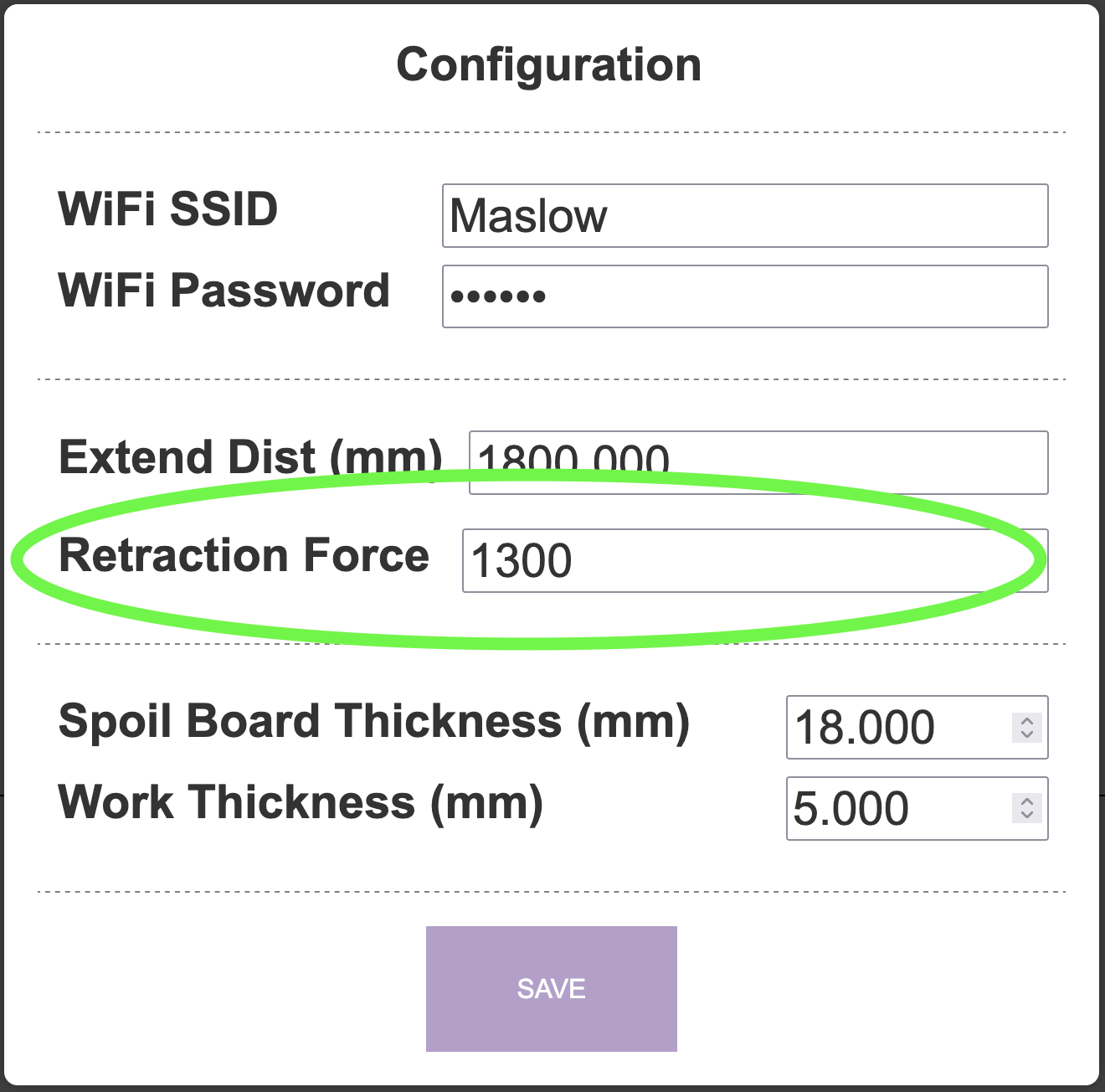 Retraction force Image