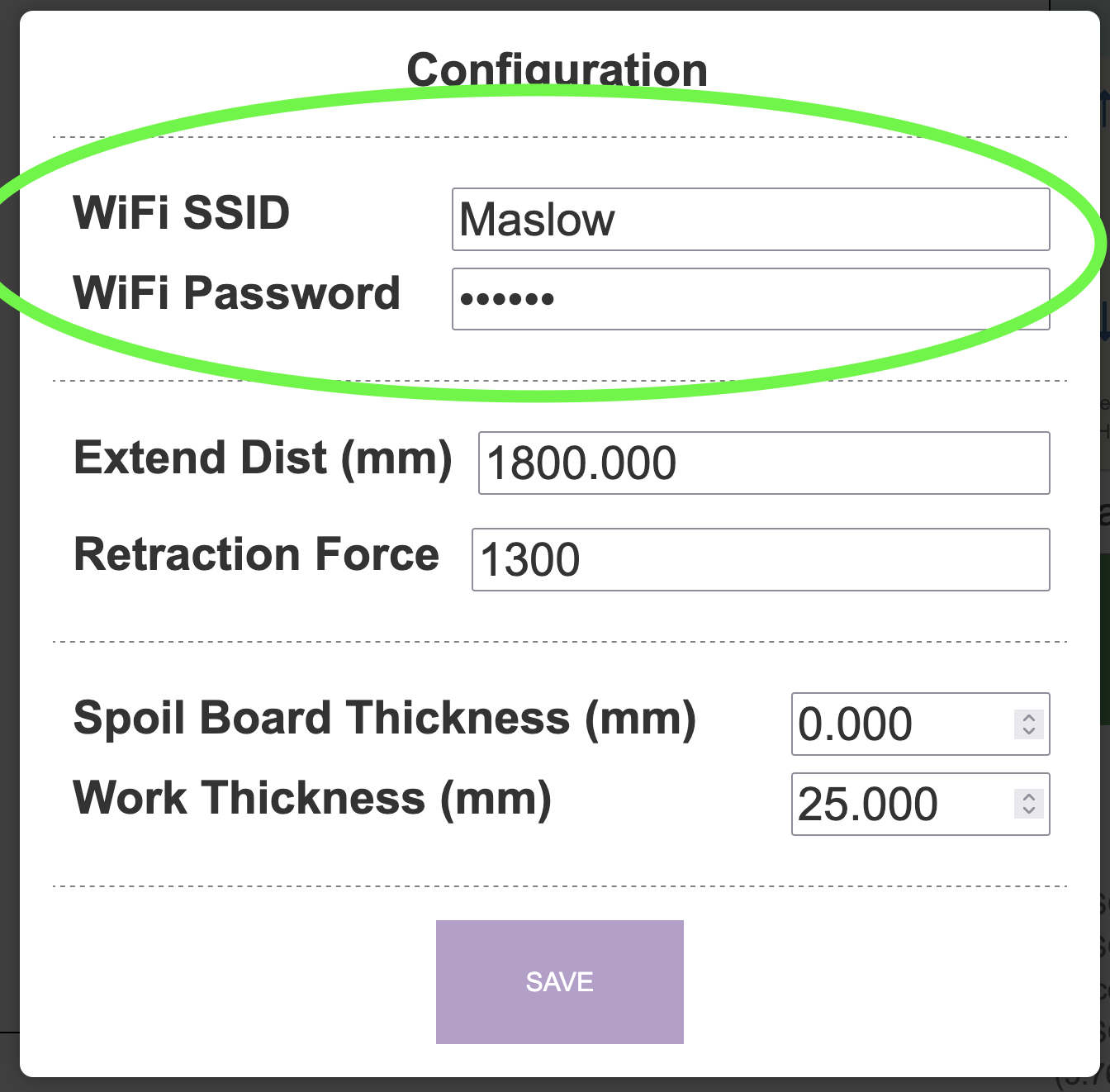 Enter wifi name
